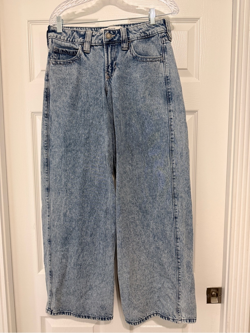 Hollister High-Rise Wide Leg Light Blue Jeans
